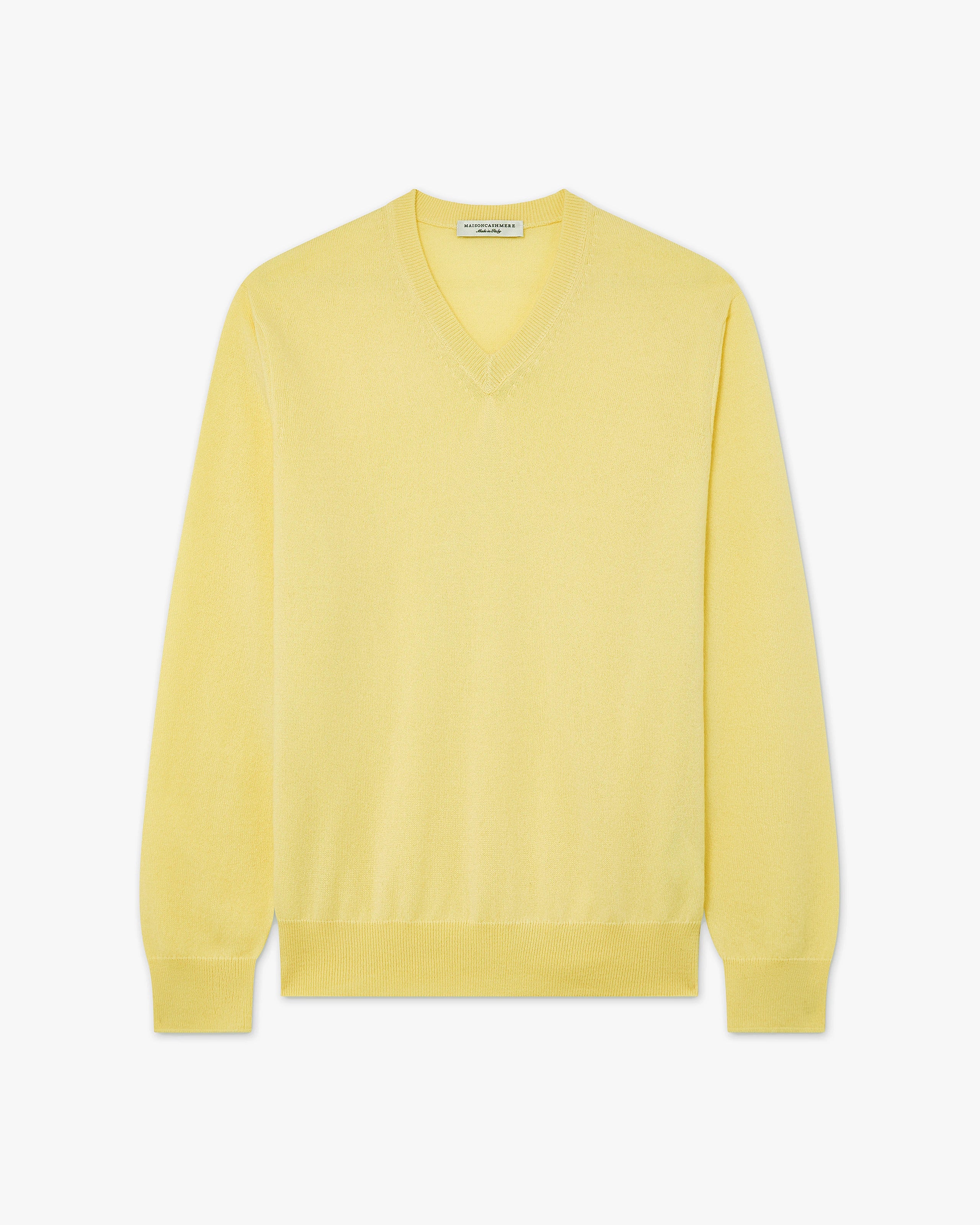 Maglia Scollo V Classic Uomo - Giallo - Archivio