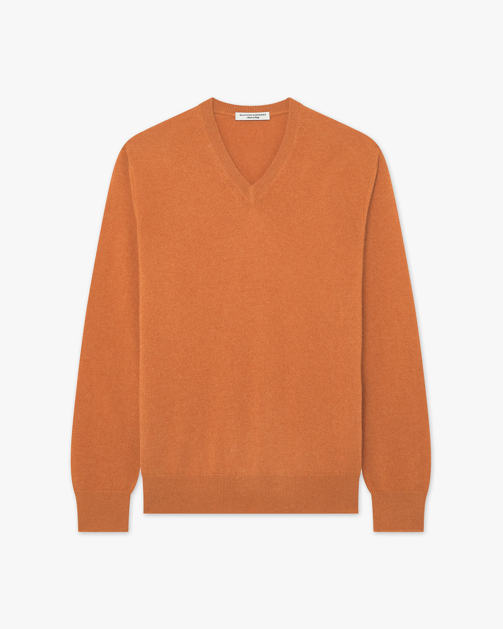 Classic V-Ausschnittpullover Herren - Orange - Archiv