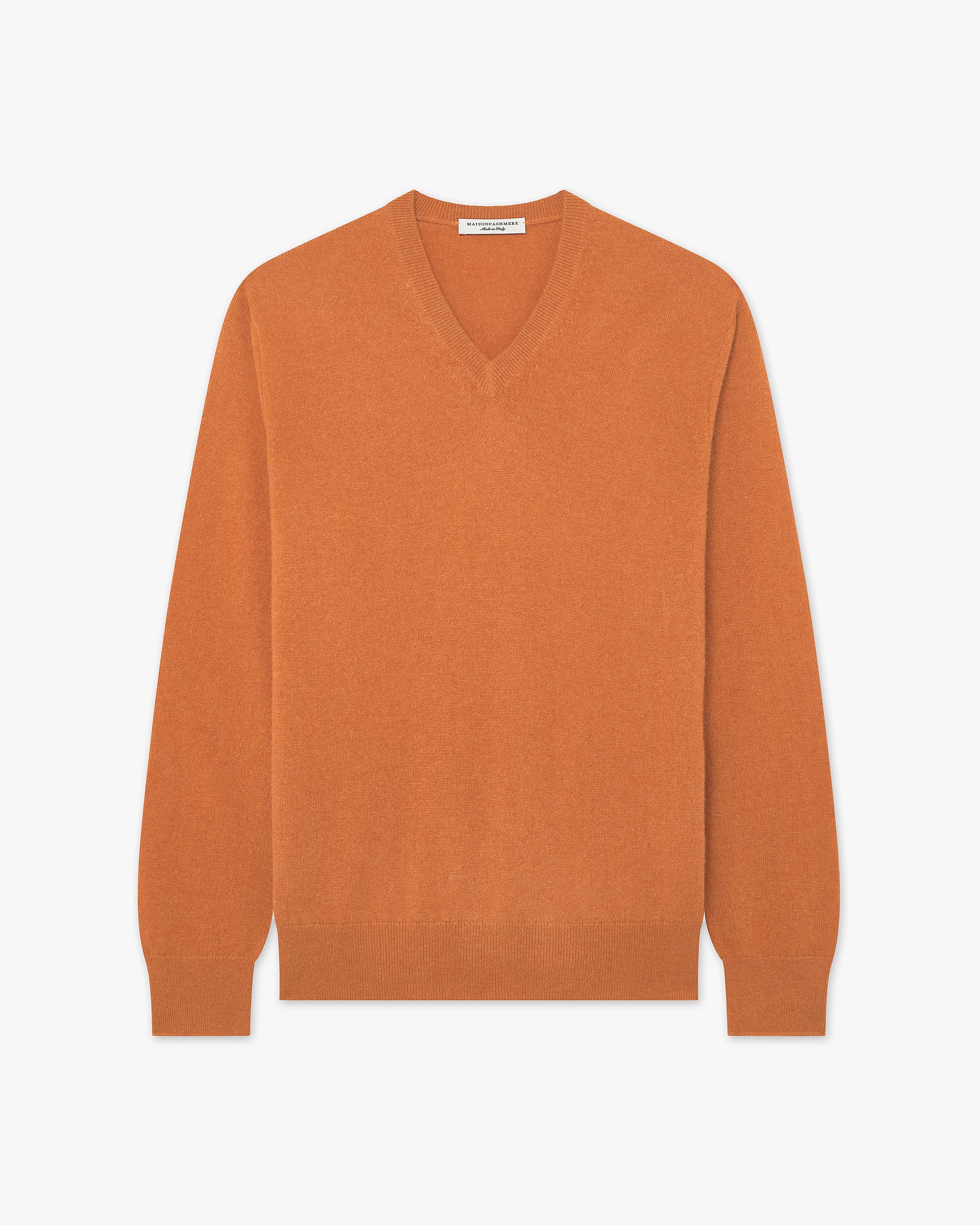 Maglia Scollo V Classic Uomo - Arancio - Archivio