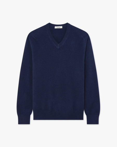 Maglia Scollo V Classic Uomo - Blu - Archivio