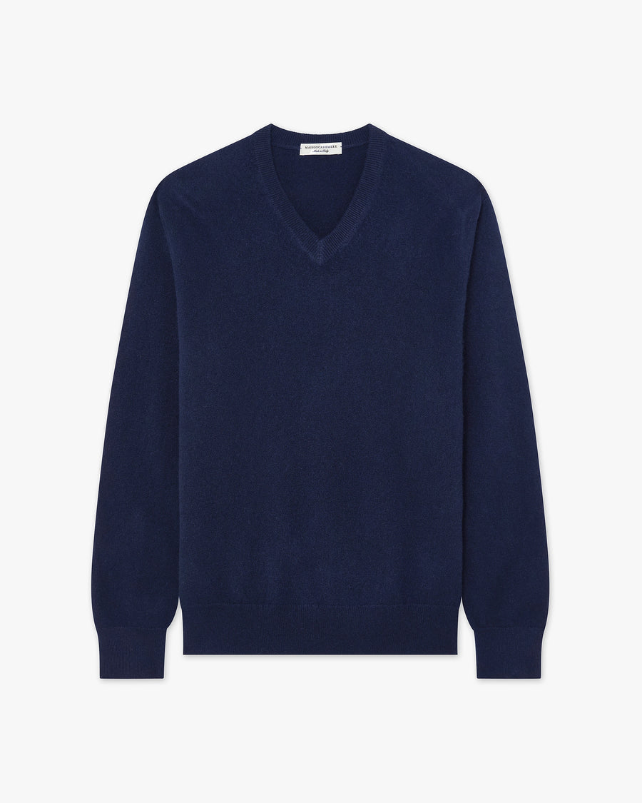 Maglia Scollo V Classic Uomo - Blu - Archivio