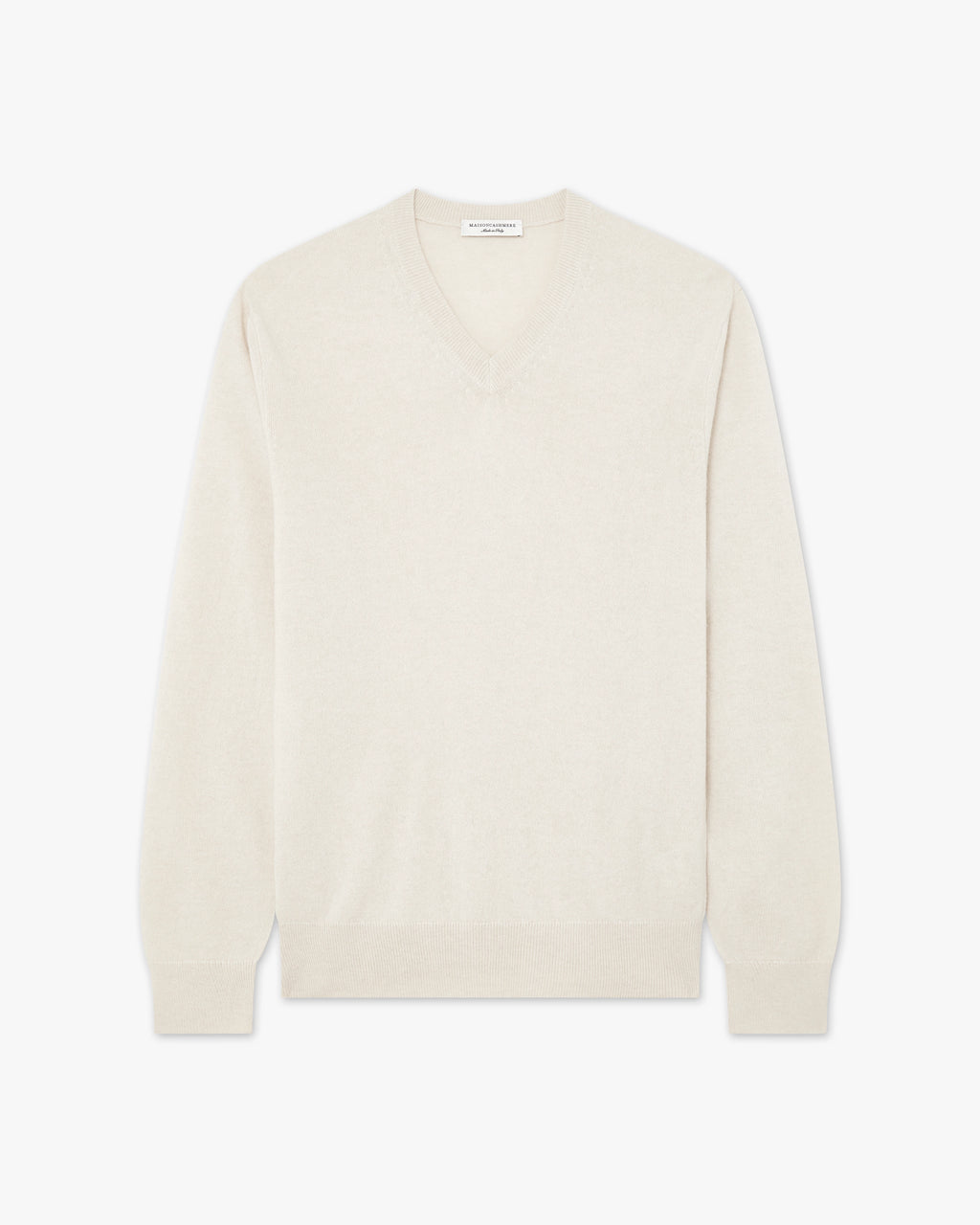 Pull Col V Classic Homme - Écru - Archive