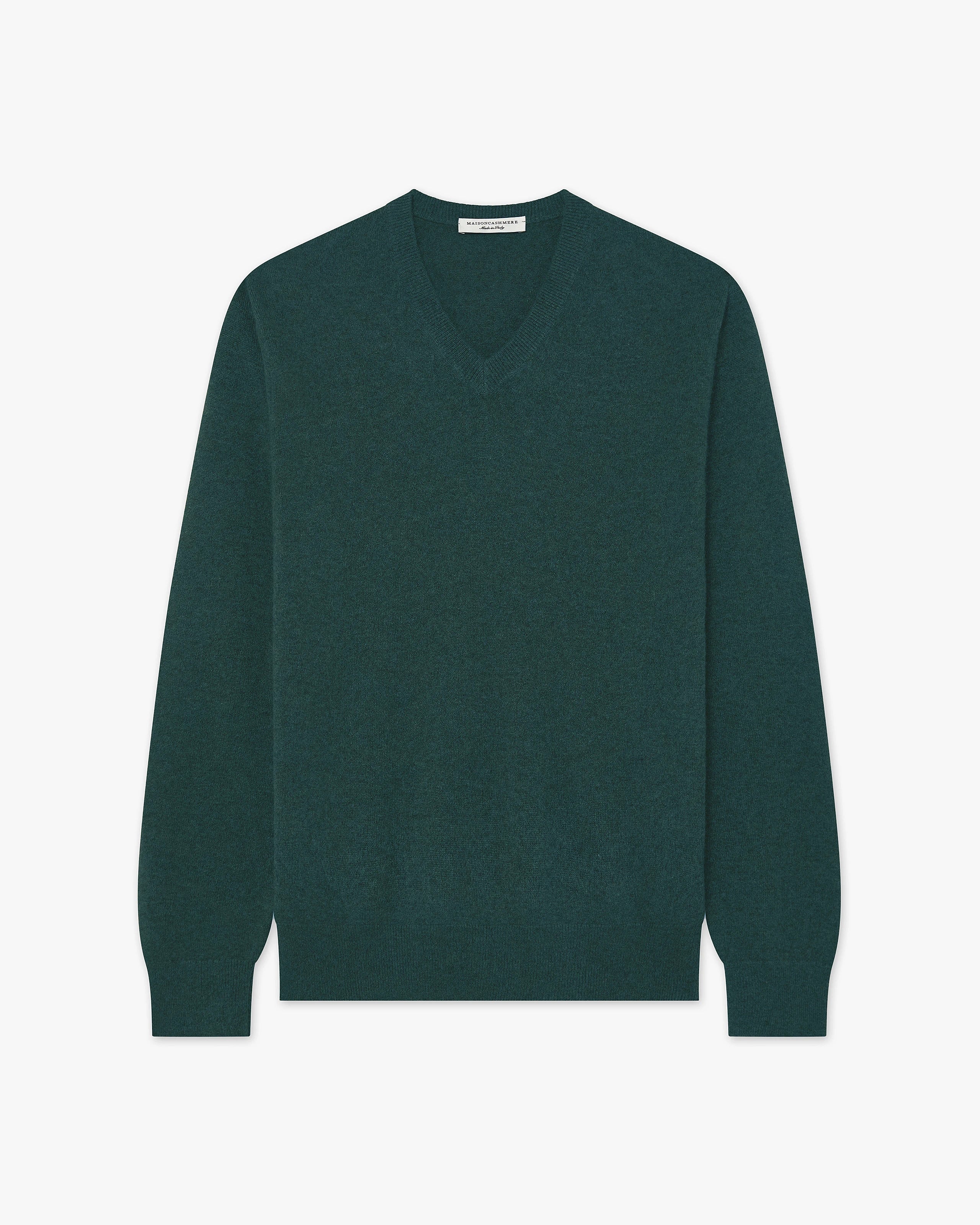 Maglia Scollo V Classic Uomo - Verde - Archivio