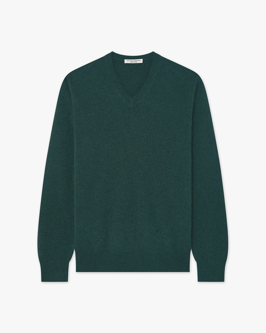 Maglia Scollo V Classic Uomo - Verde - Archivio