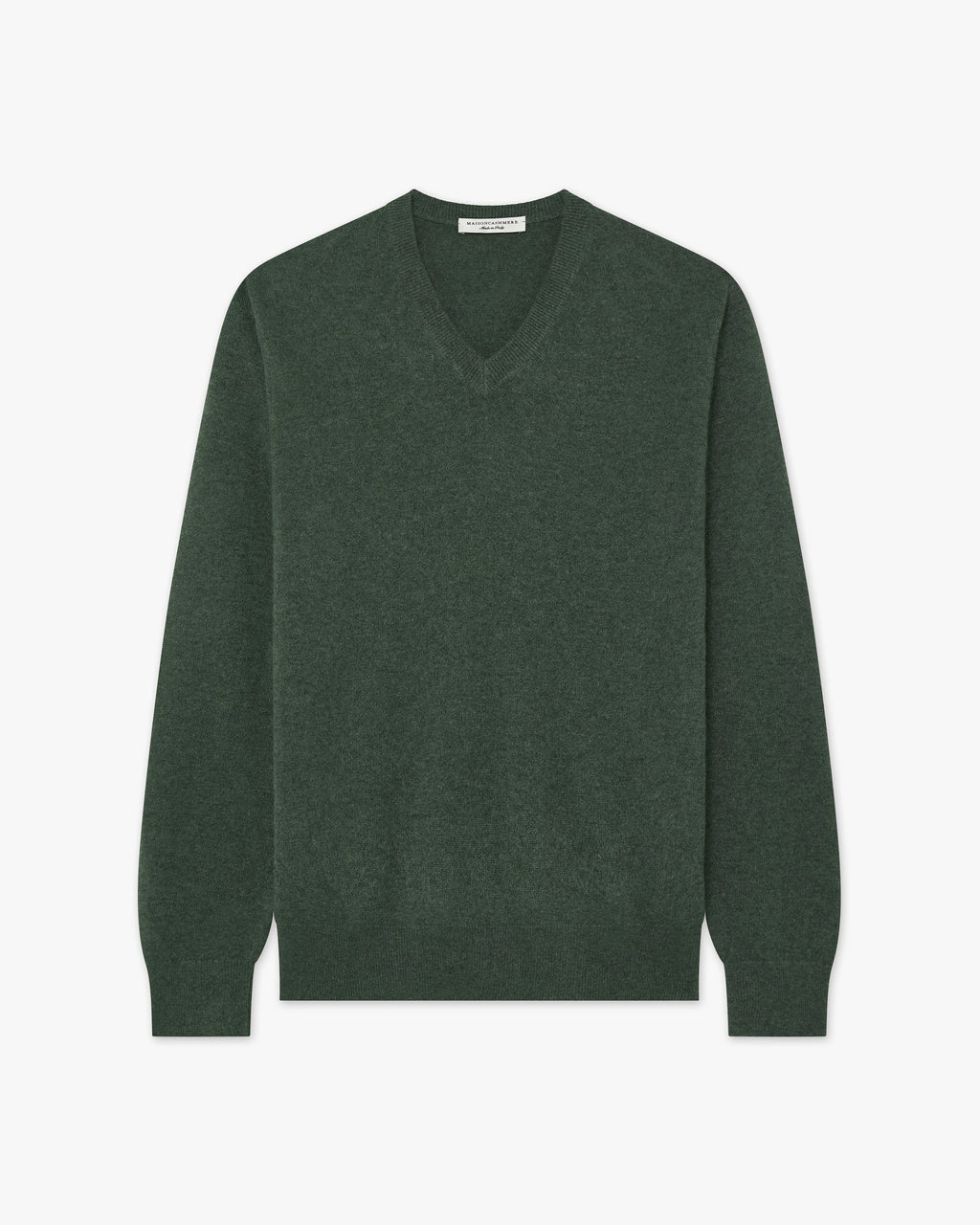 Classic V-Ausschnittpullover Herren - Moosgrün - Archiv