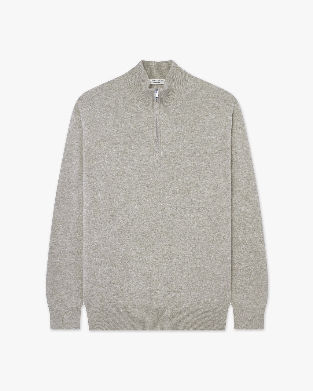 Maglia Lupetto Zip Classic Uomo - Grigio Chiaro - Archivio