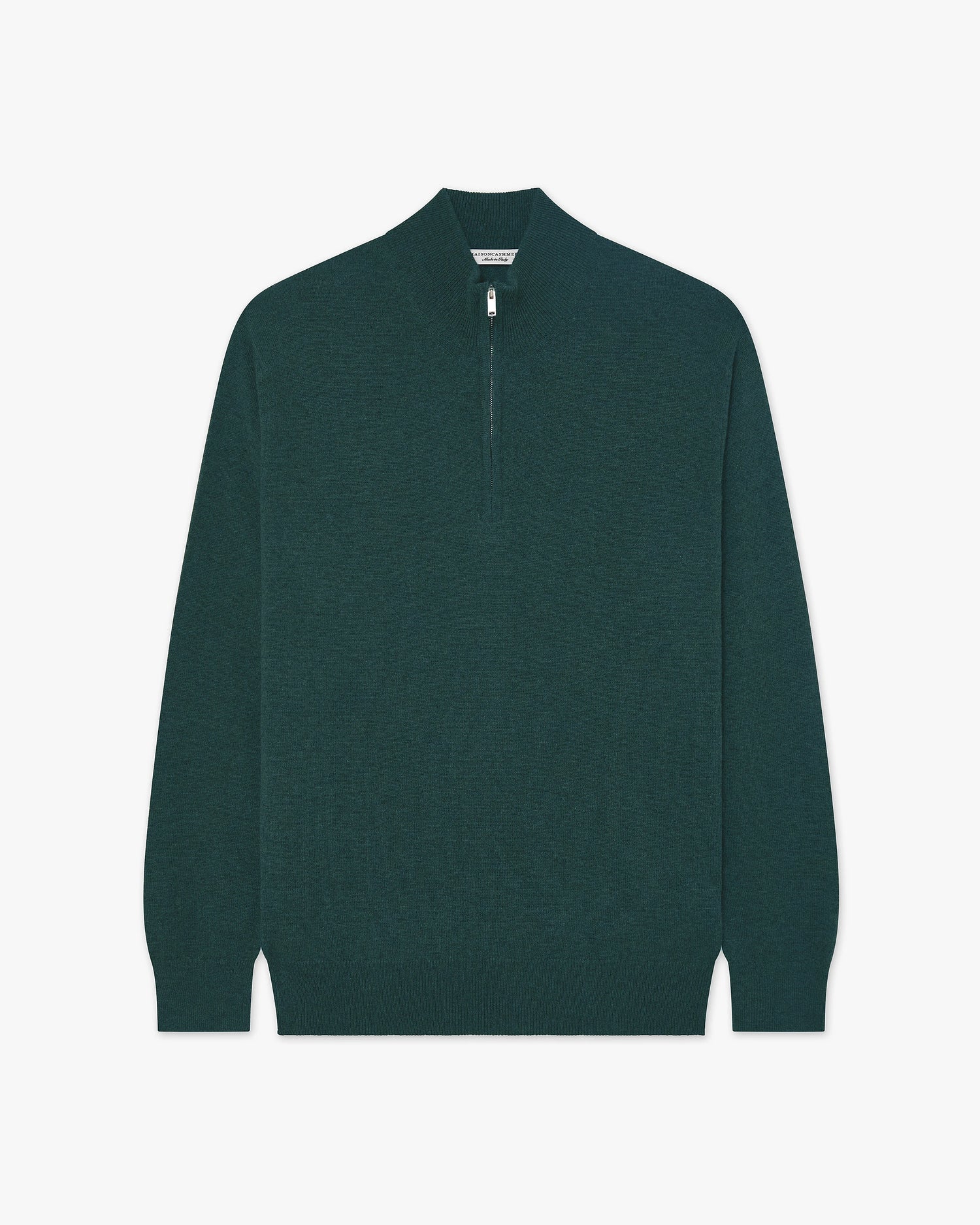 Maglia Lupetto Zip Classic Uomo - Verde - Archivio