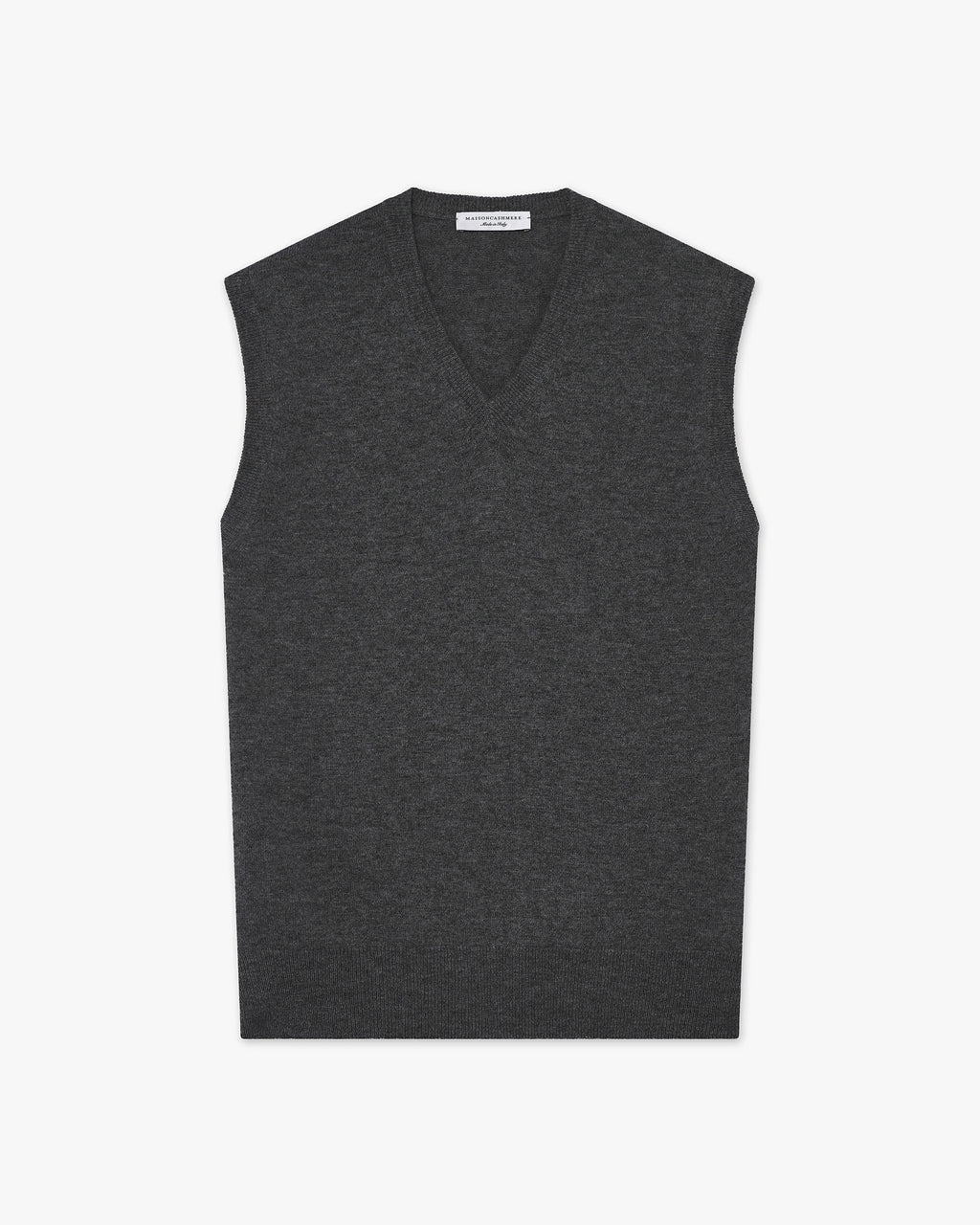Maglia Gilet Scollo V Classic Uomo - Grigio Scuro - Archivio