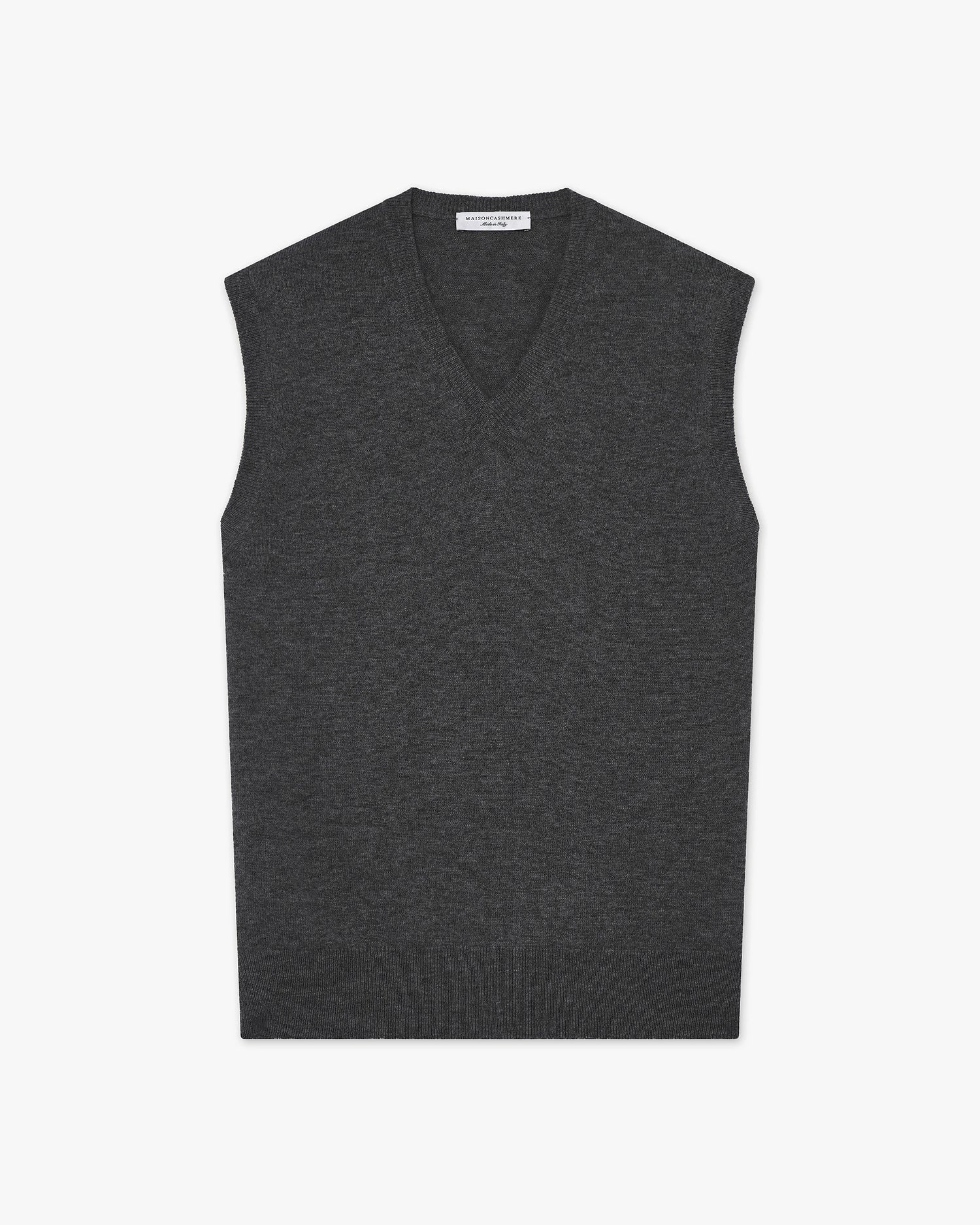 Maglia Gilet Scollo V Classic Uomo - Grigio Scuro - Archivio