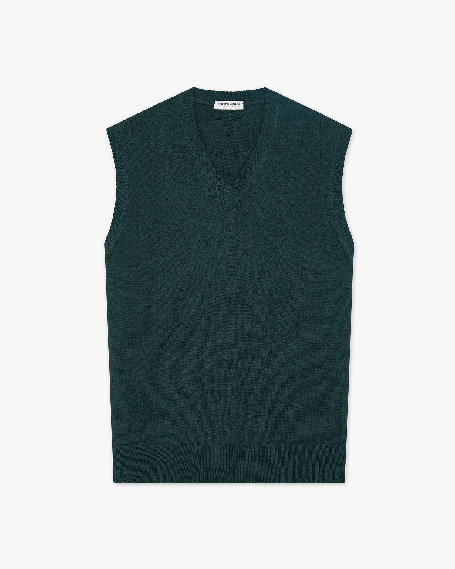Maglia Gilet Scollo V Classic Uomo - Verde - Archivio