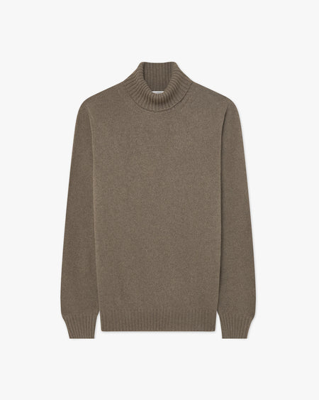 Men's Faloria Turtleneck Sweater - Brown - Archive