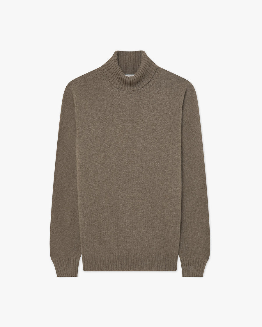 Men's Faloria Turtleneck Sweater - Brown - Archive