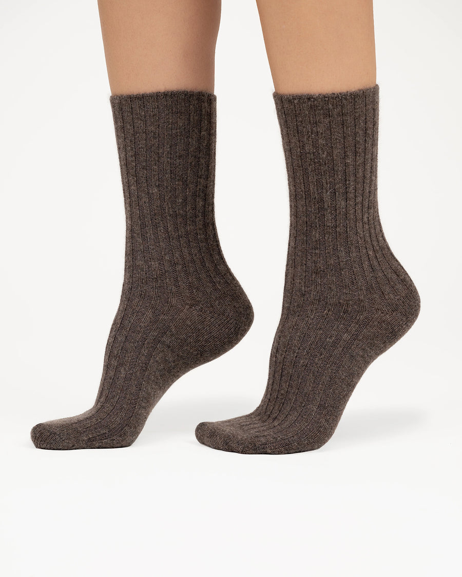 Damen Essential Socken - Braun