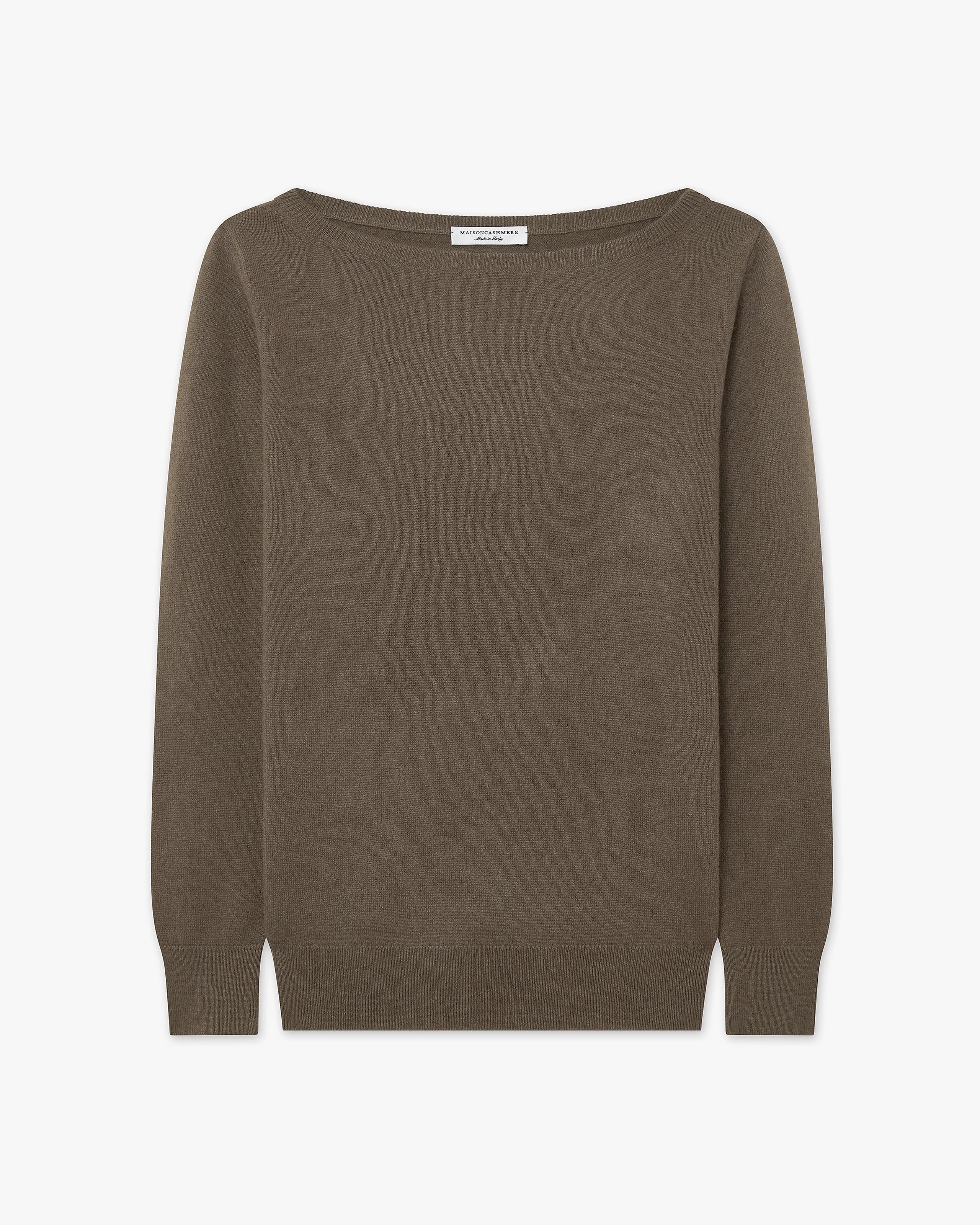 Maglia Scollo Barca Essential - Marrone - Archivio