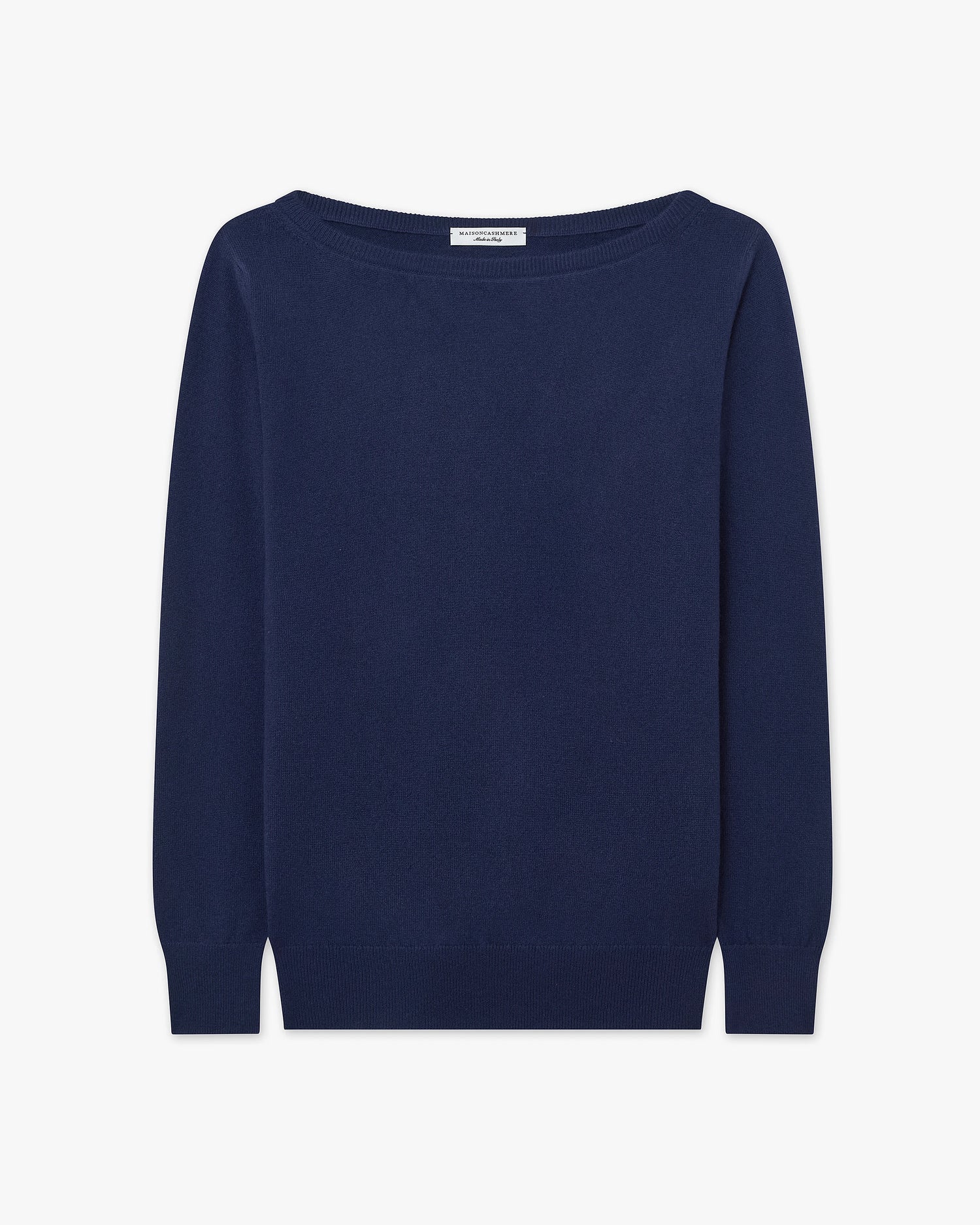 Essential Boat Neck Sweater - Blue - Archive