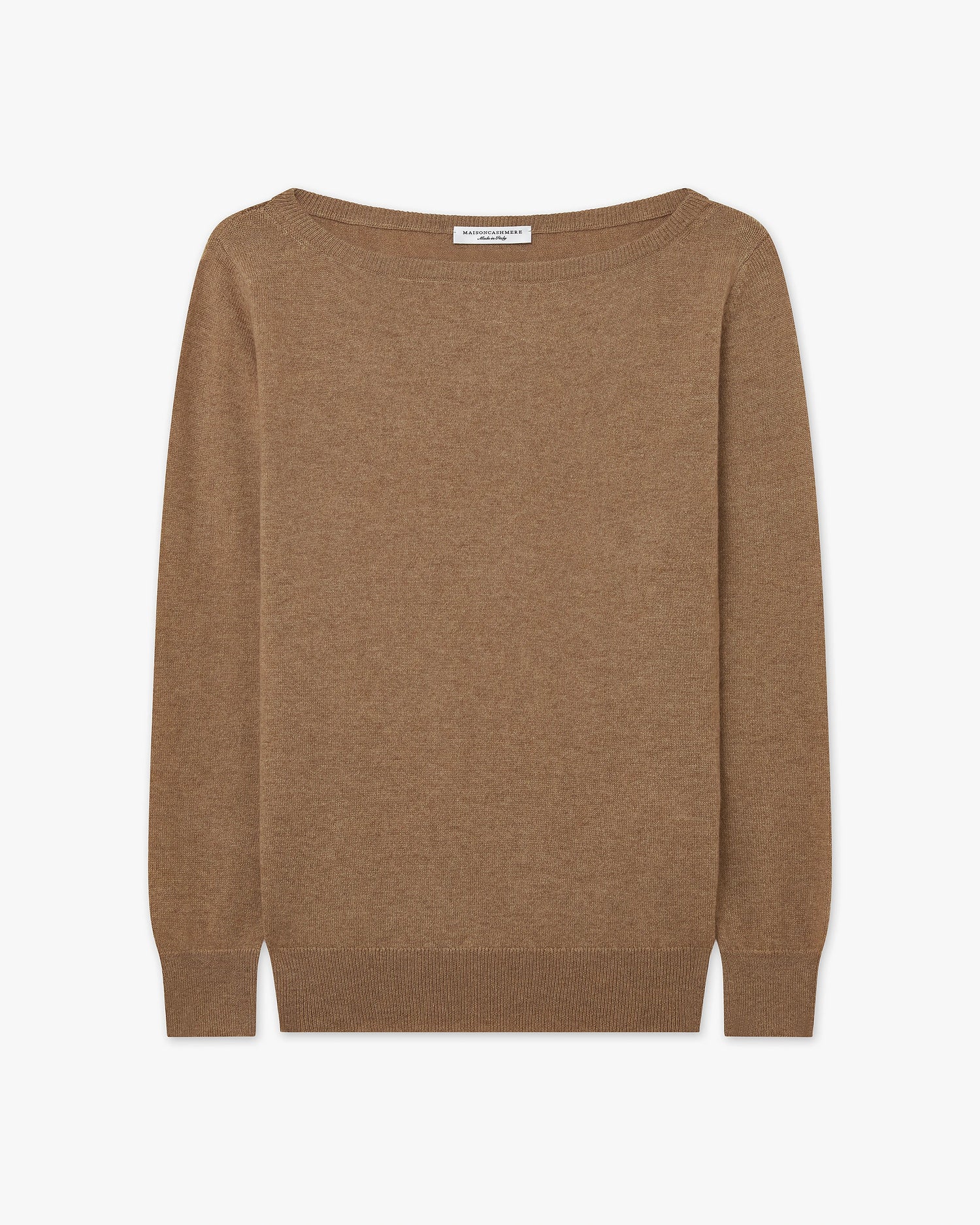 Essential Boat Neck Sweater - Camel - Archive