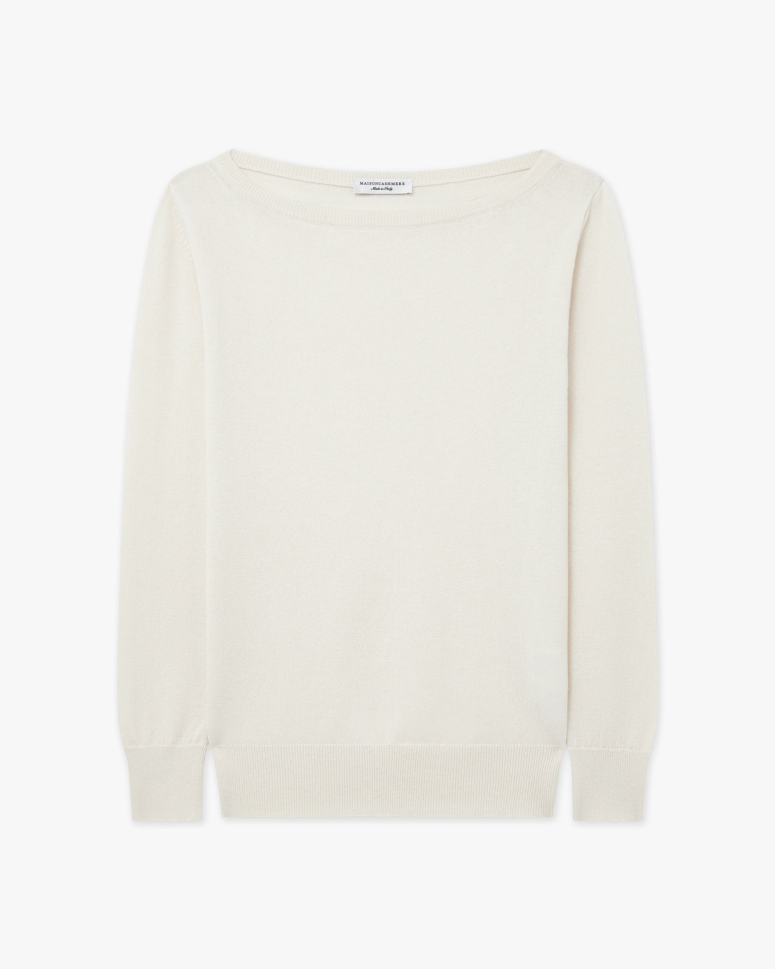 Essential Boat Neck Sweater - Off White - Archive