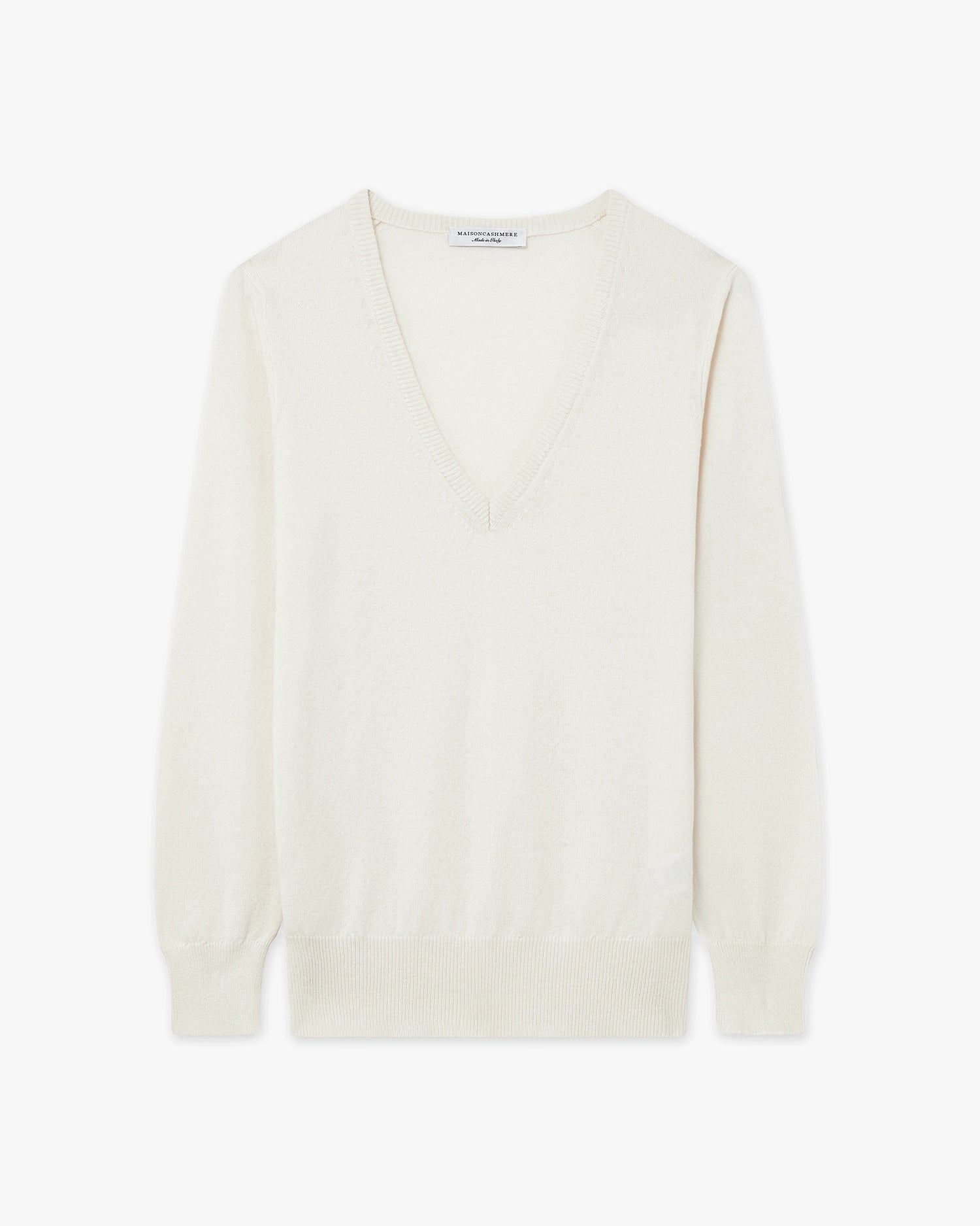 Maglia Scollo V Essential Donna - Panna - Archivio