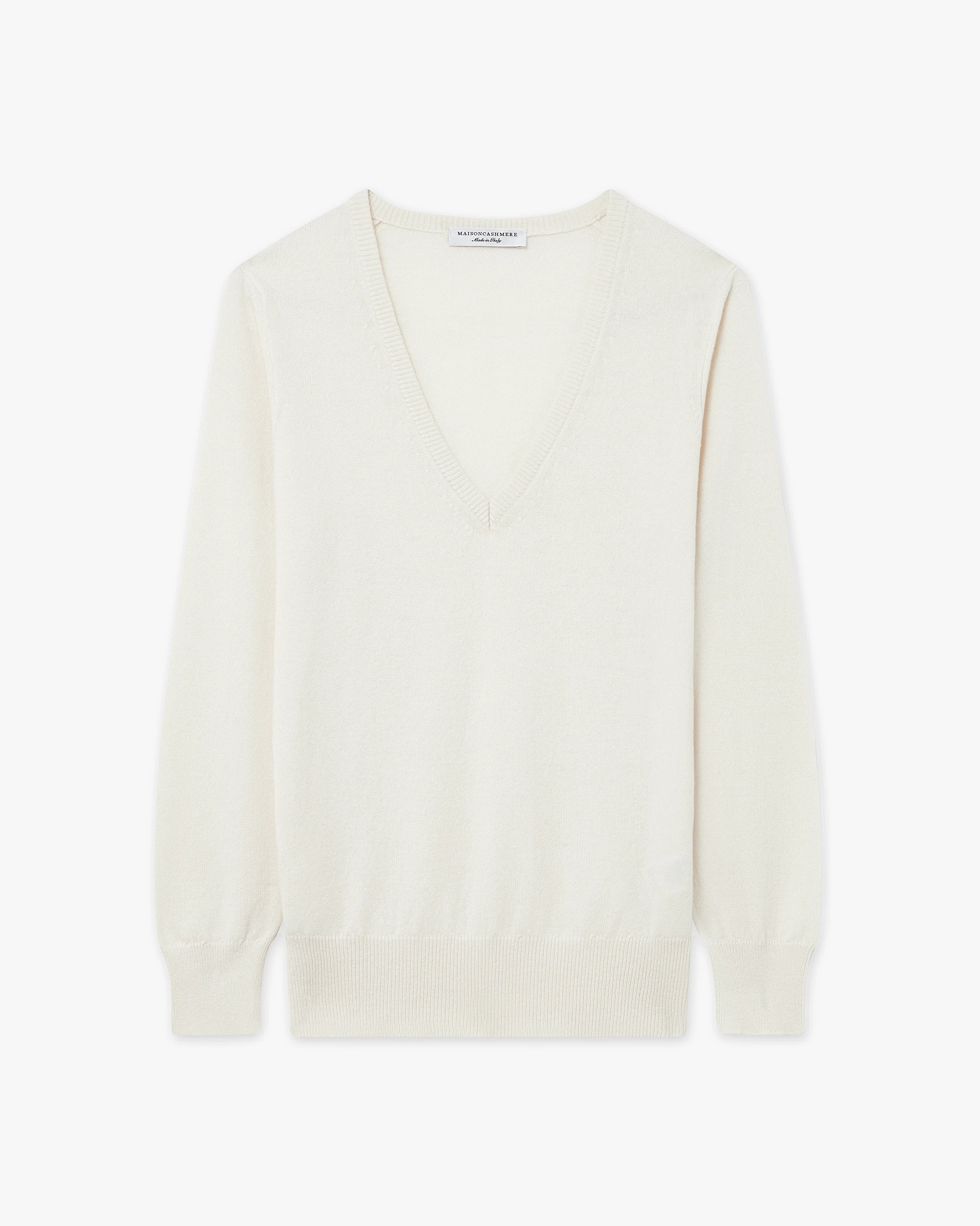 Maglia Scollo V Essential Donna - Panna - Archivio