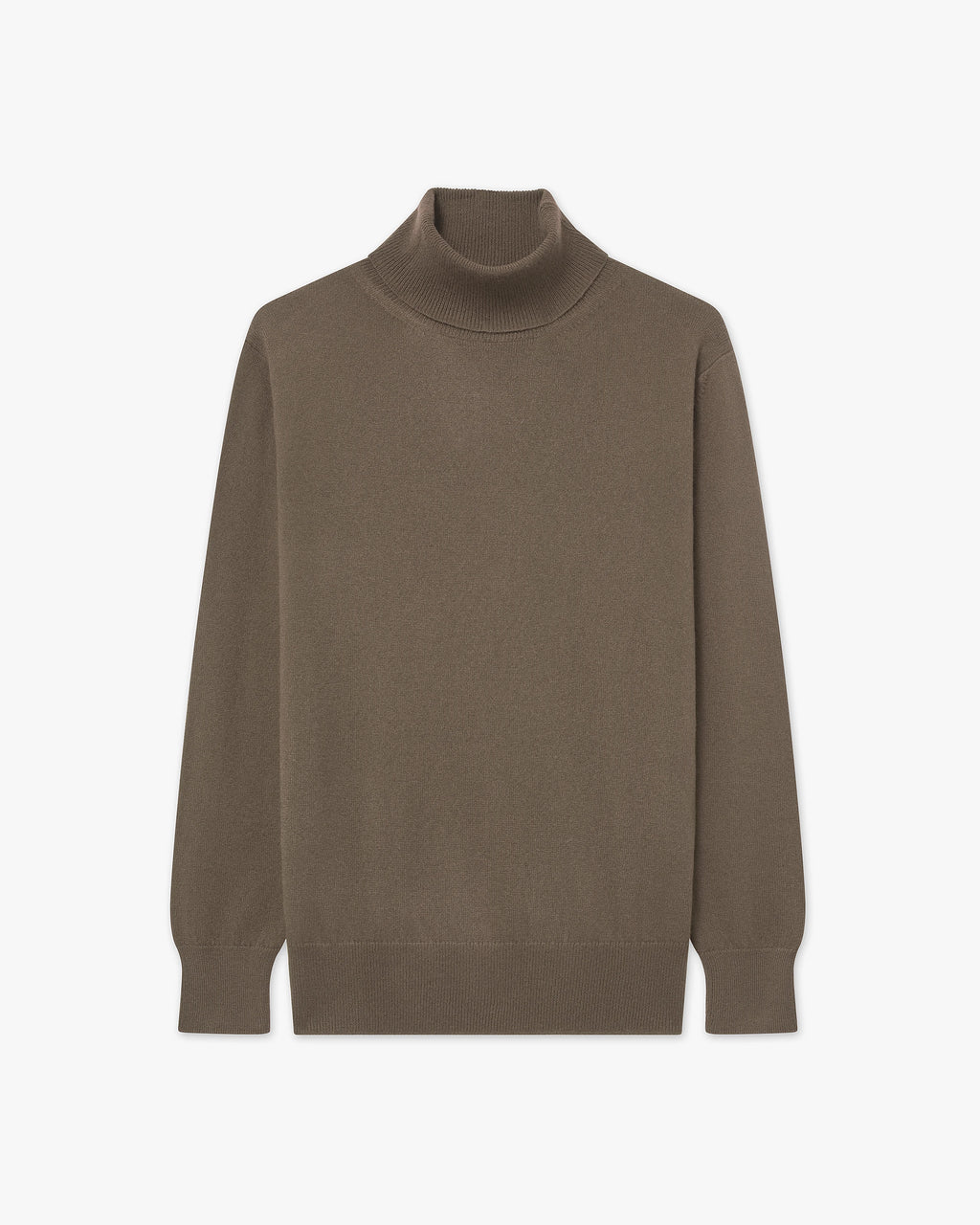 Essential Rollkragenpullover Damen - Braun - Archiv