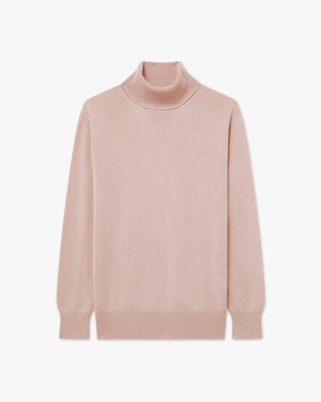 Maglia Dolcevita Essential Donna - Cipria - Archivio