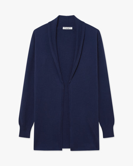 Cardigan Ouvert Essential - Blau - Archiv