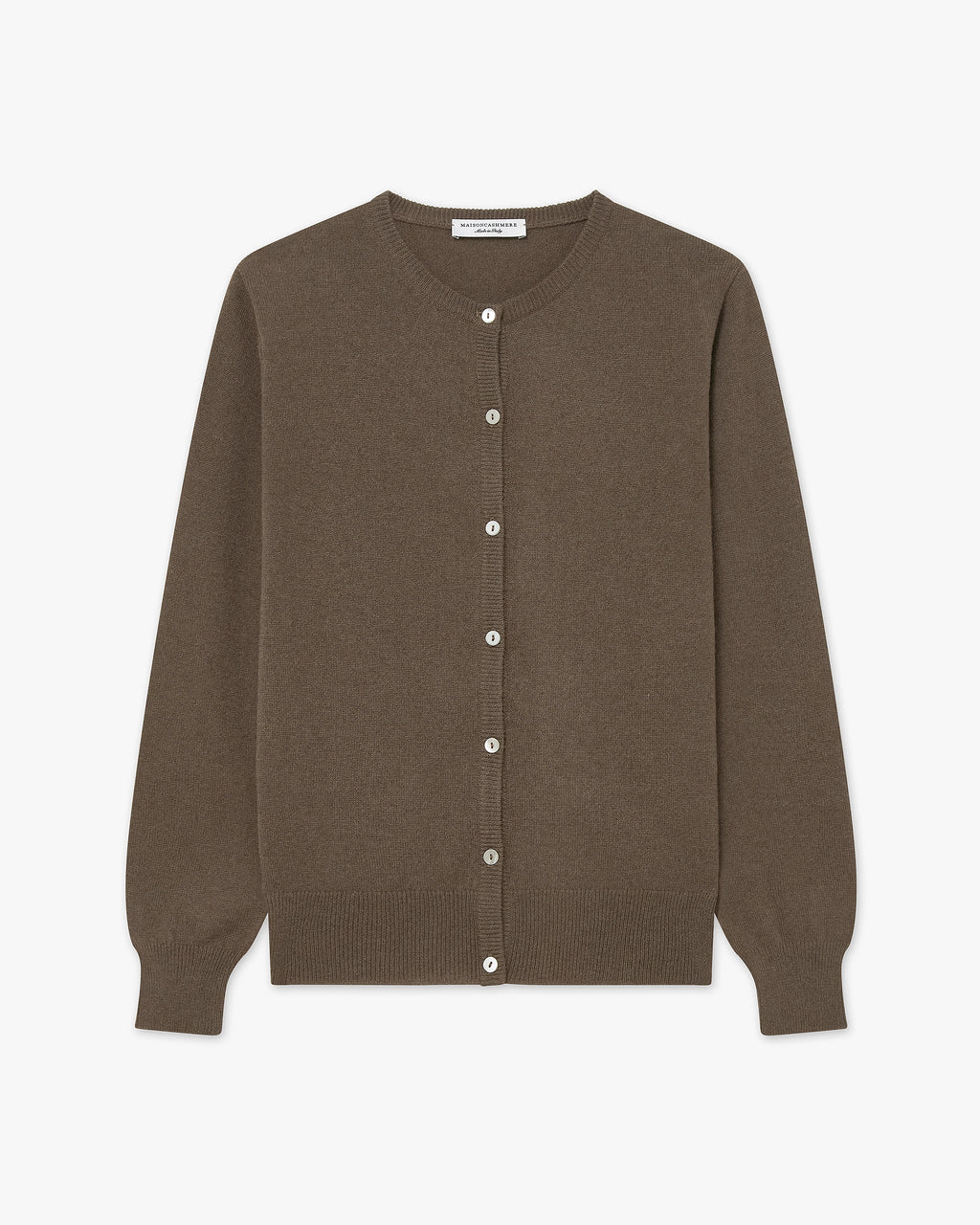 Cardigan Col Rond Essential - Marron - Archive