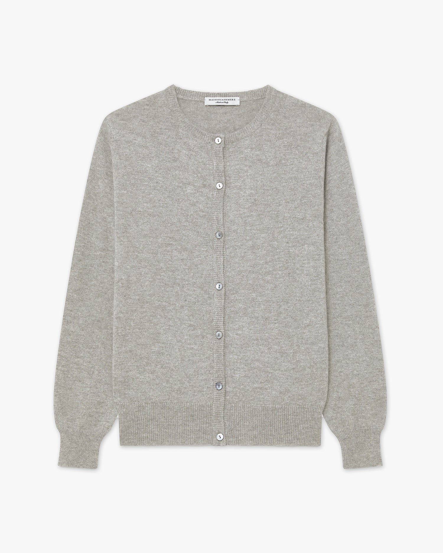 Cardigan Girocollo Essential - Grigio Chiaro - Archivio