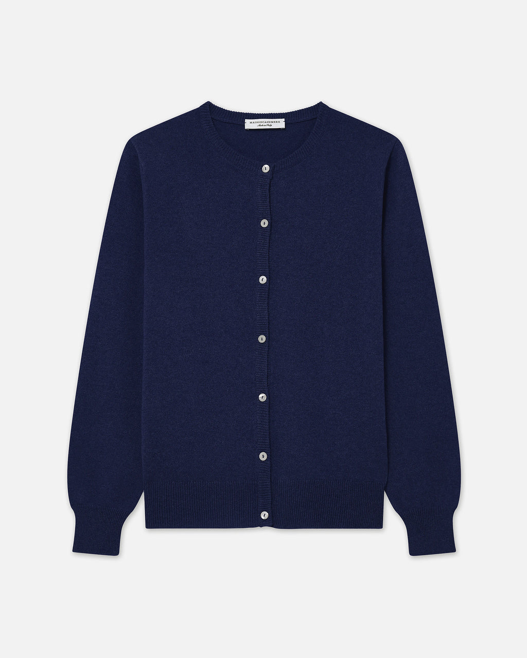 Cardigan Girocollo Essential - Blu - Archivio