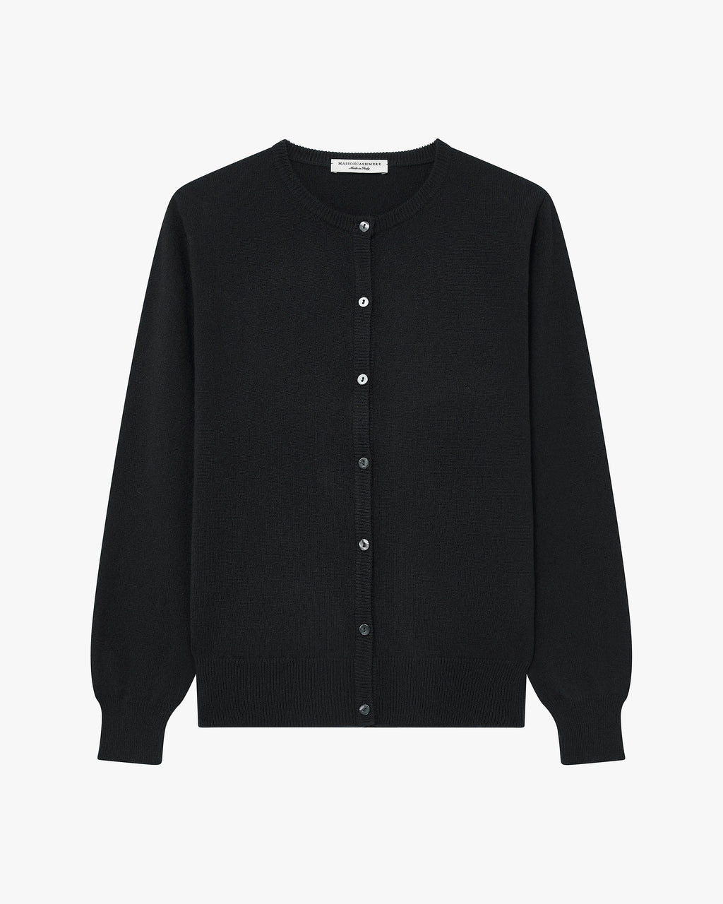 Essential Rundhals Cardigan - Schwarz - Archiv