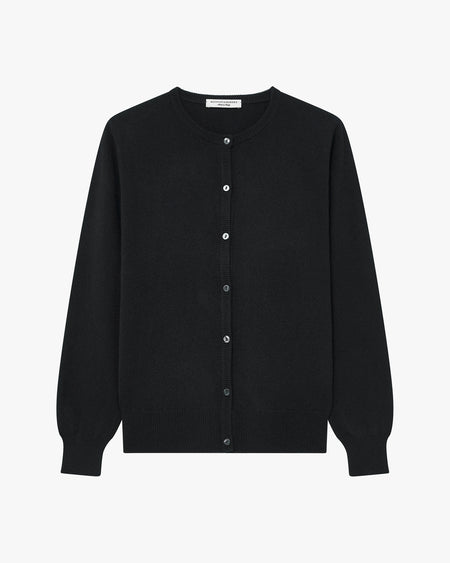 Cardigan Girocollo Essential - Nero - Archivio