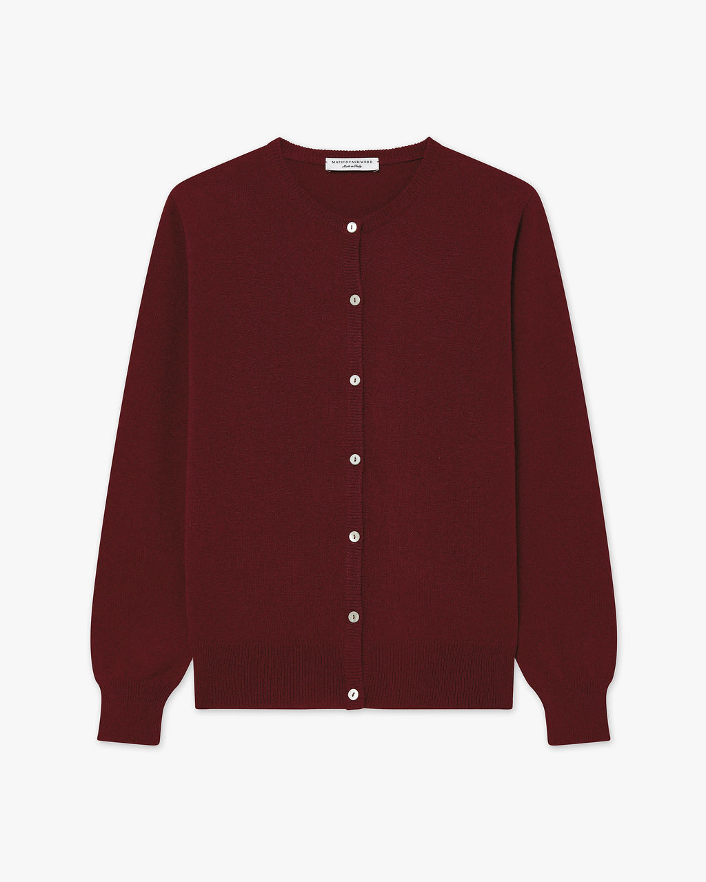 Cardigan Col Rond Essential - Bordeaux - Archive