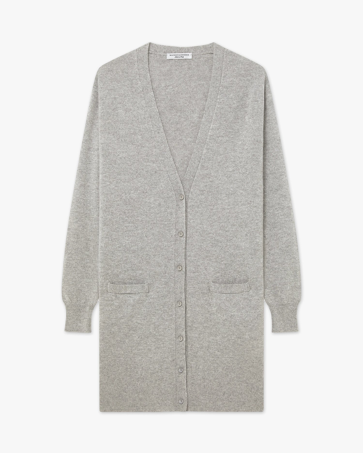 Essential Long Cardigan - Light Grey - Archive