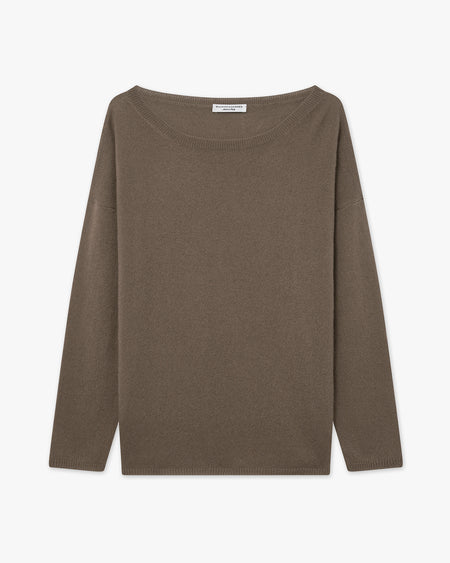 Pull Col Bateau Lightness - Marron - Archive