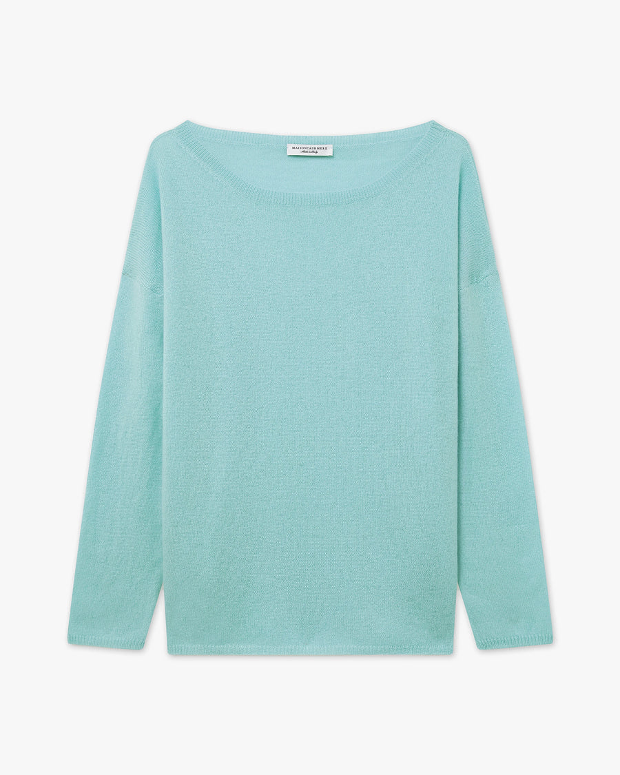 Maglia Scollo Barca Lightness - Ciano - Archivio