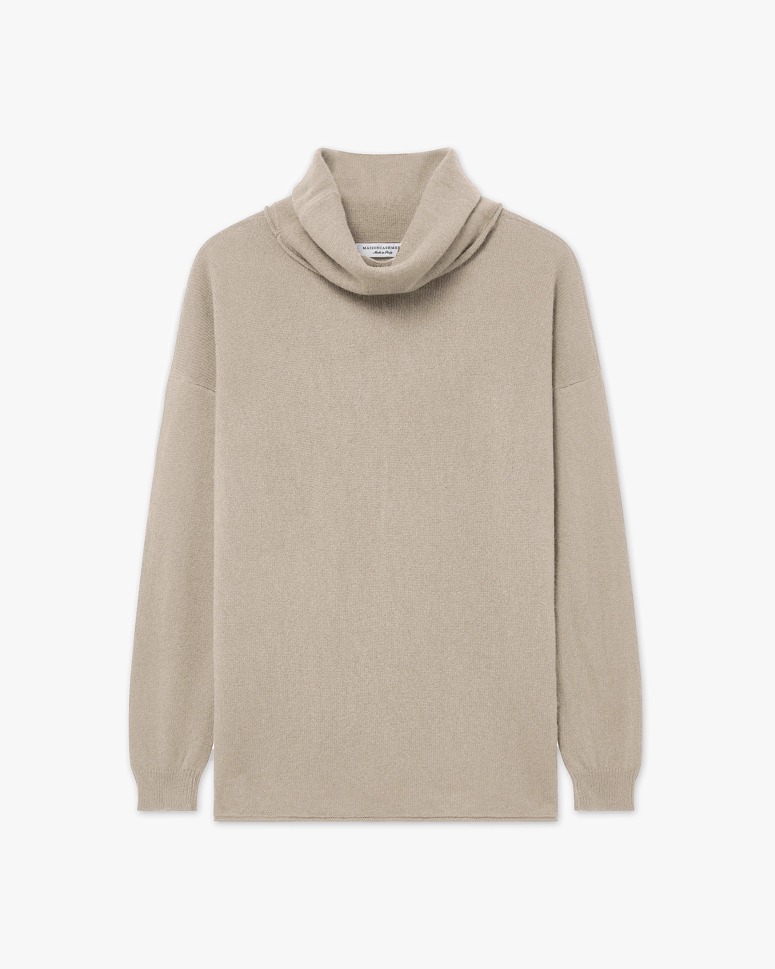 Maglia Collo Anello Lightness - Beige - Archivio