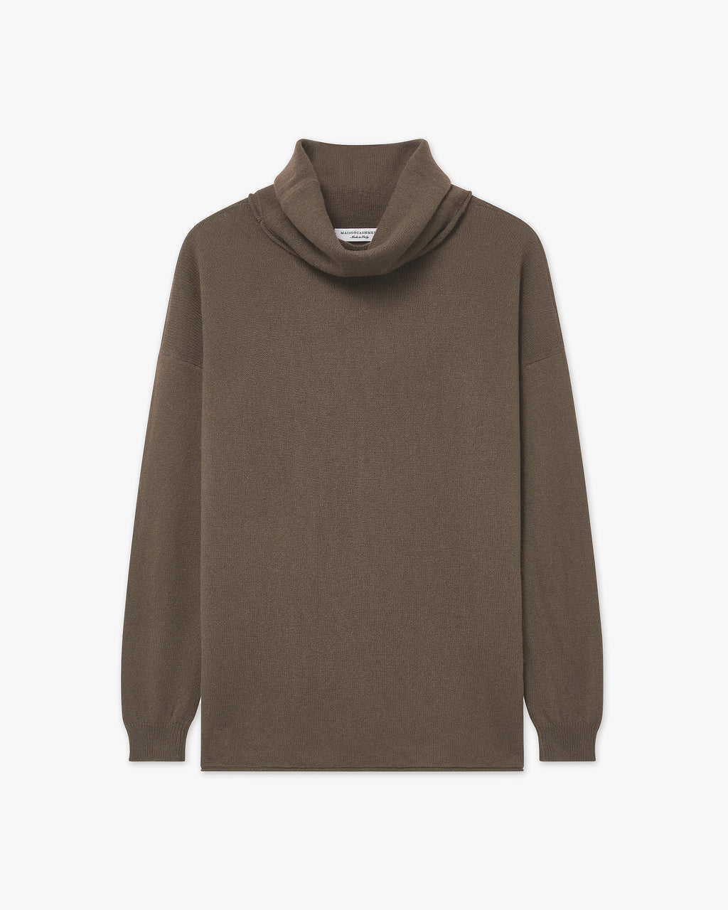 Lightness Cowl Neck Sweater - Brown - Archive