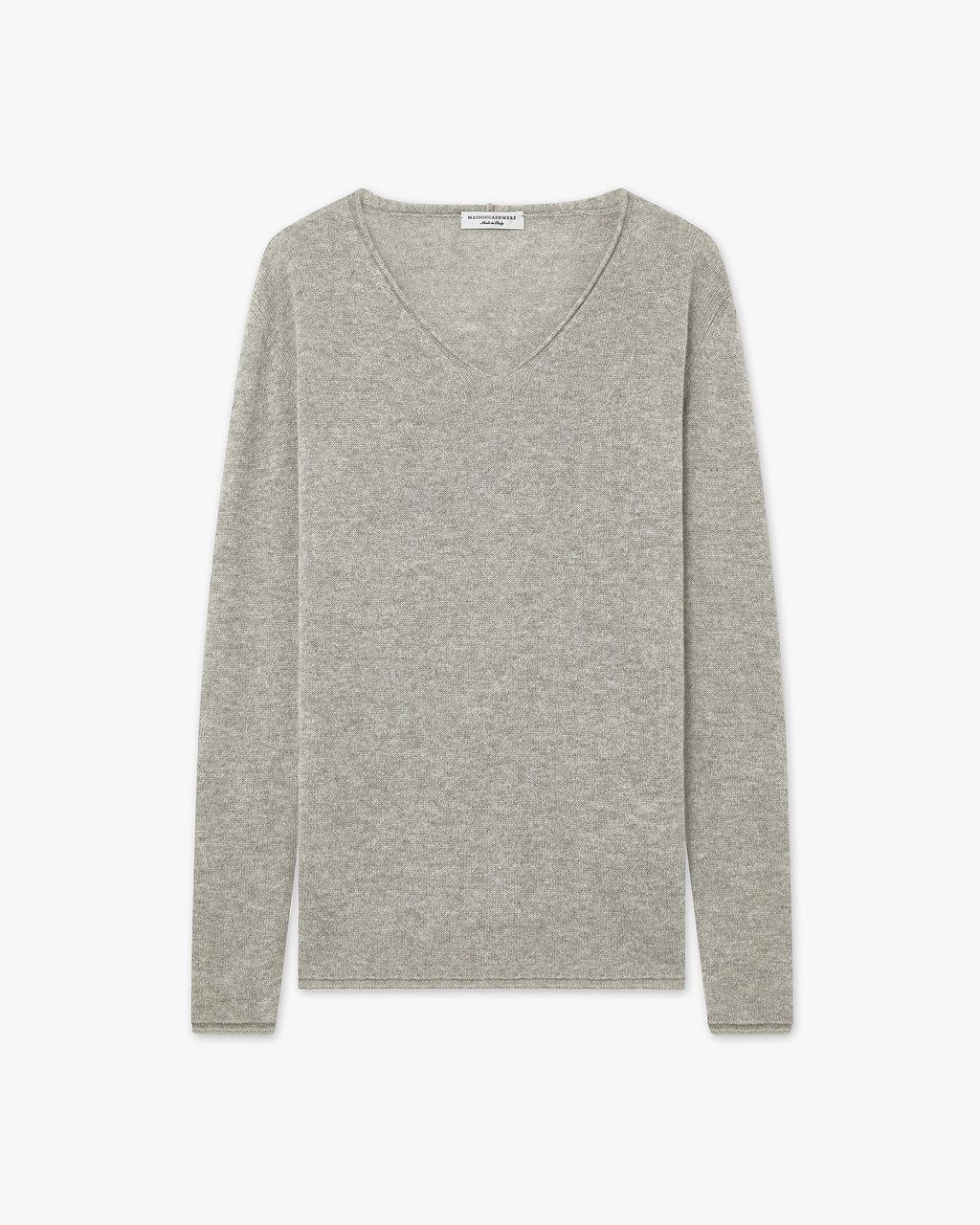 Lightness V-Neck Sweater - Light Grey - Archive