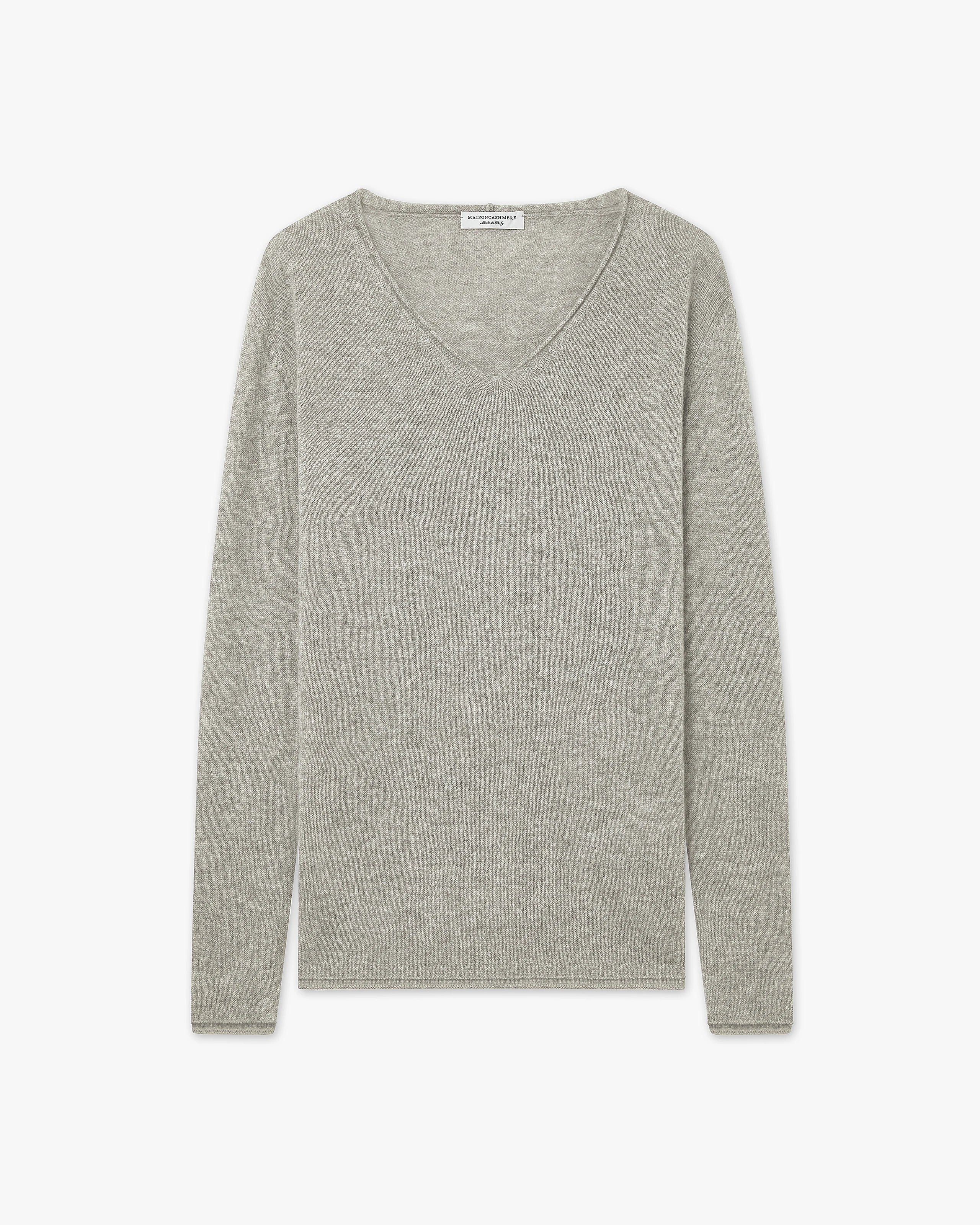 Maglia Scollo V Lightness - Grigio Chiaro - Archivio