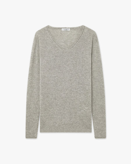 Maglia Scollo V Lightness - Grigio Chiaro - Archivio