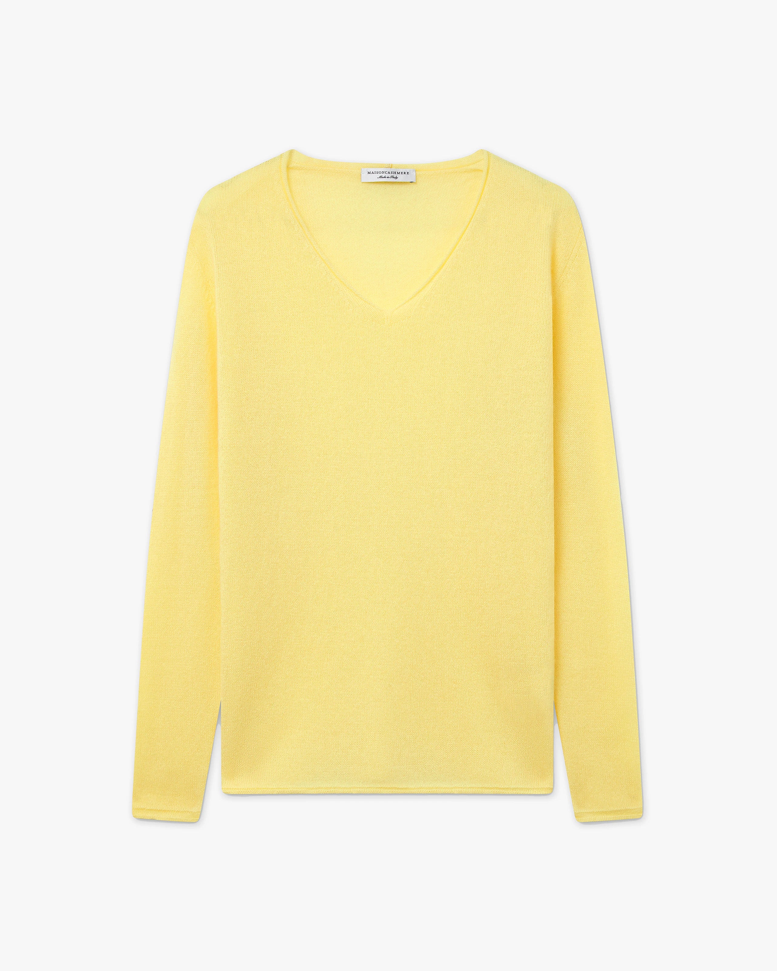 Lightness V-Neck Sweater - Yellow - Archive