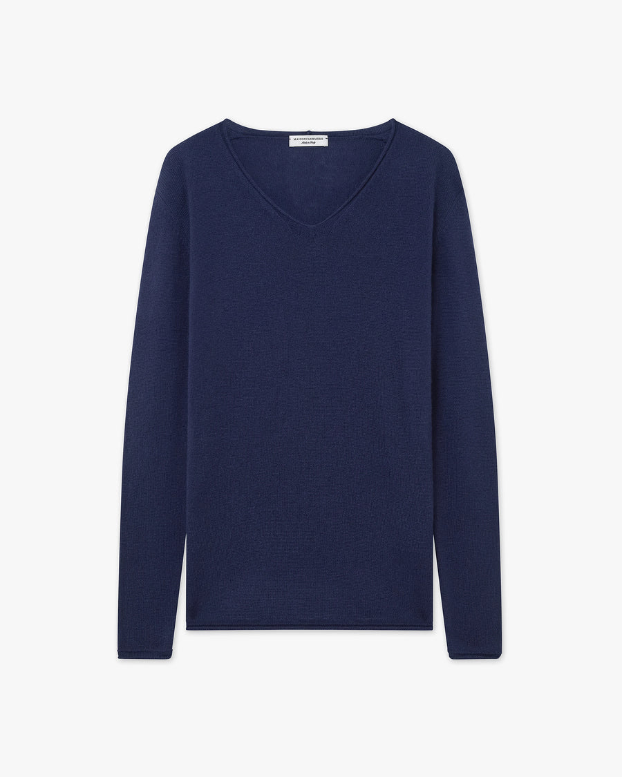Lightness V-Neck Sweater - Blue - Archive