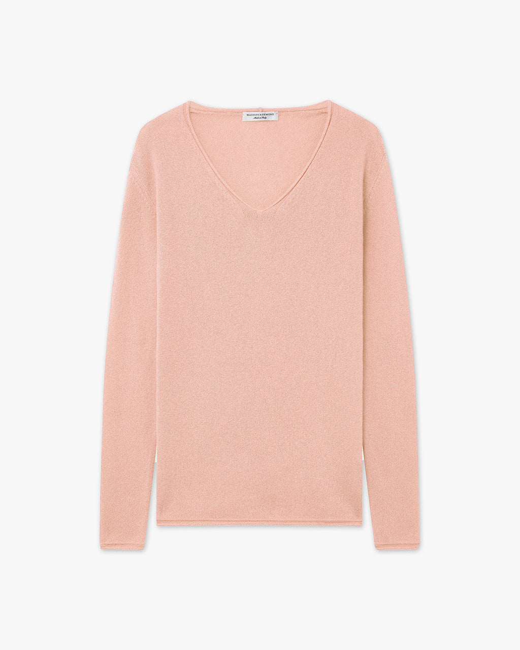 Lightness V-Ausschnittpullover - Pfirsich - Archiv