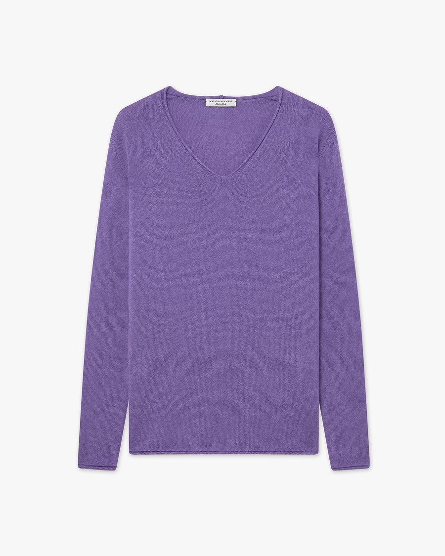 Lightness V-Neck Sweater - Lavender - Archive