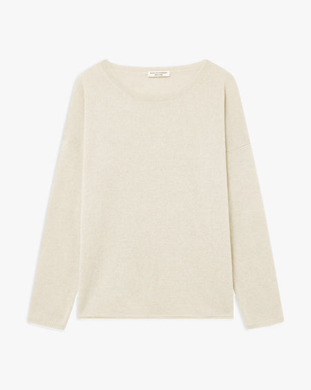 Lightness Crew Neck Sweater - White - Archive