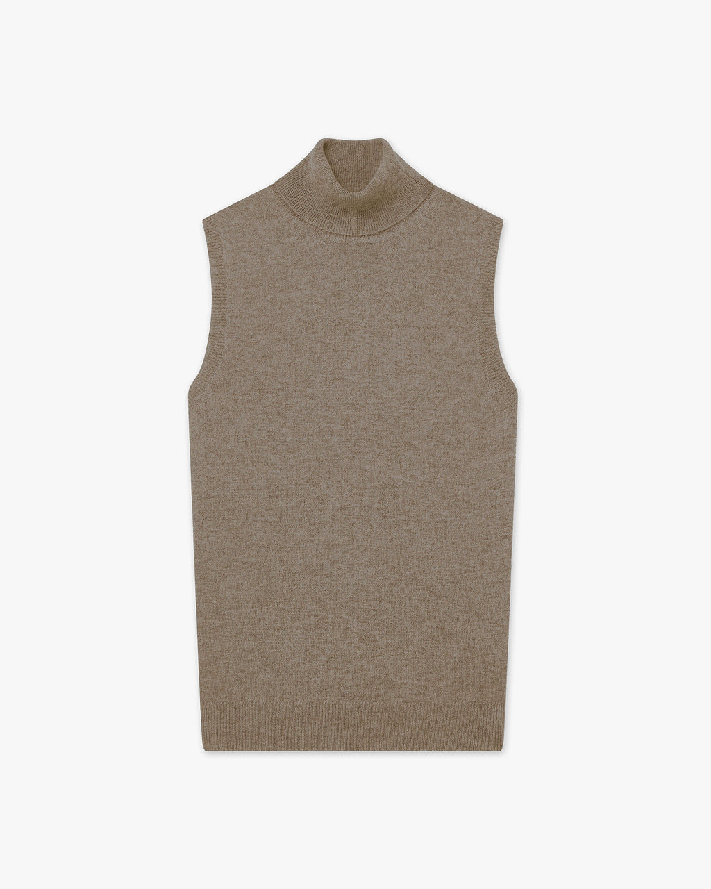 Essential Turtleneck Top - Taupe - Archive