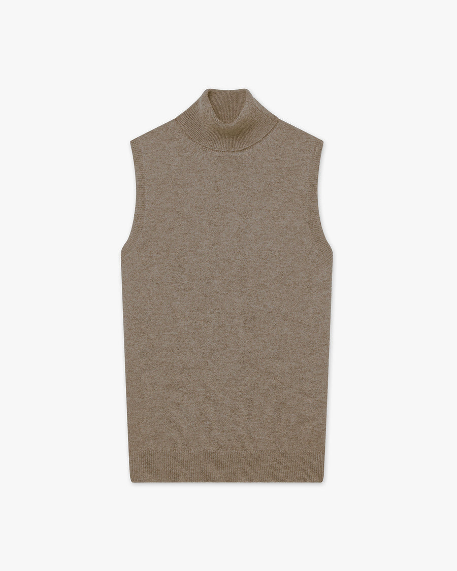 Essential Rollkragen Top - Taupe - Archiv
