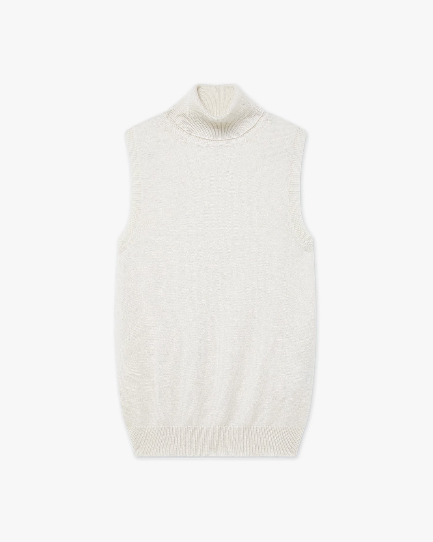 Essential Turtleneck Top - Off White - Archive