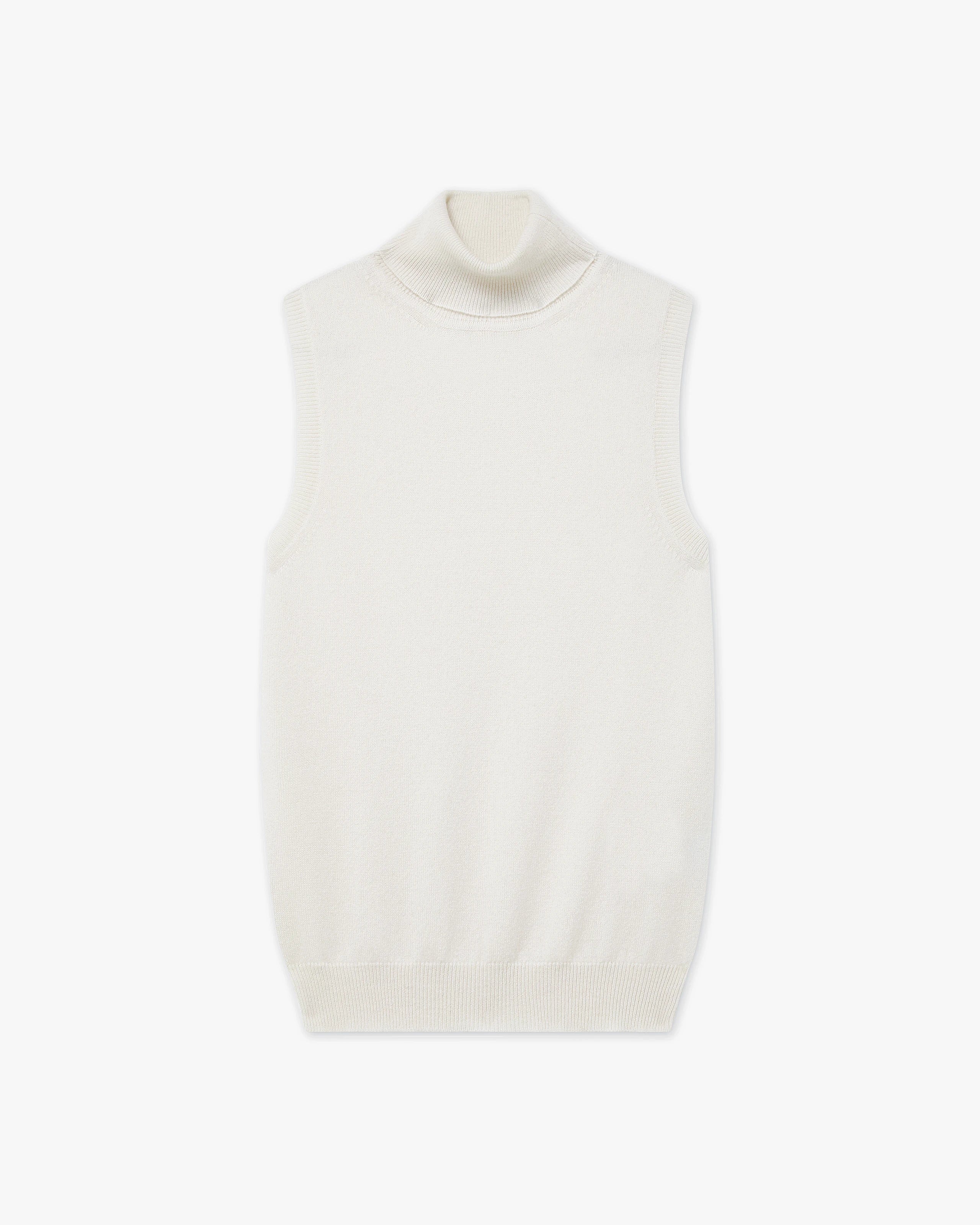 Essential Turtleneck Top - Off White - Archive
