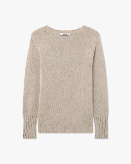 Maglia Girocollo Merano Donna - Beige - Archivio